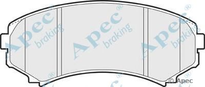APEC BRAKING pad1268 -  Комплект тормозных колодок, дисковый тормоз